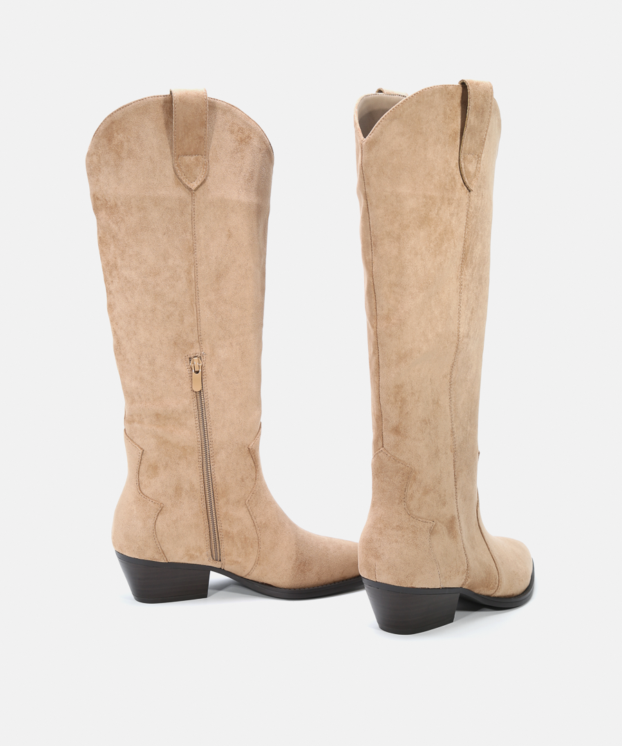 Botas cowboy tac&oacute;n ca&ntilde;a alta image number null